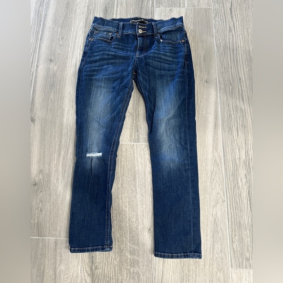 Express distressed cropped legging mid rise size 6 R - Picture 1 of 3